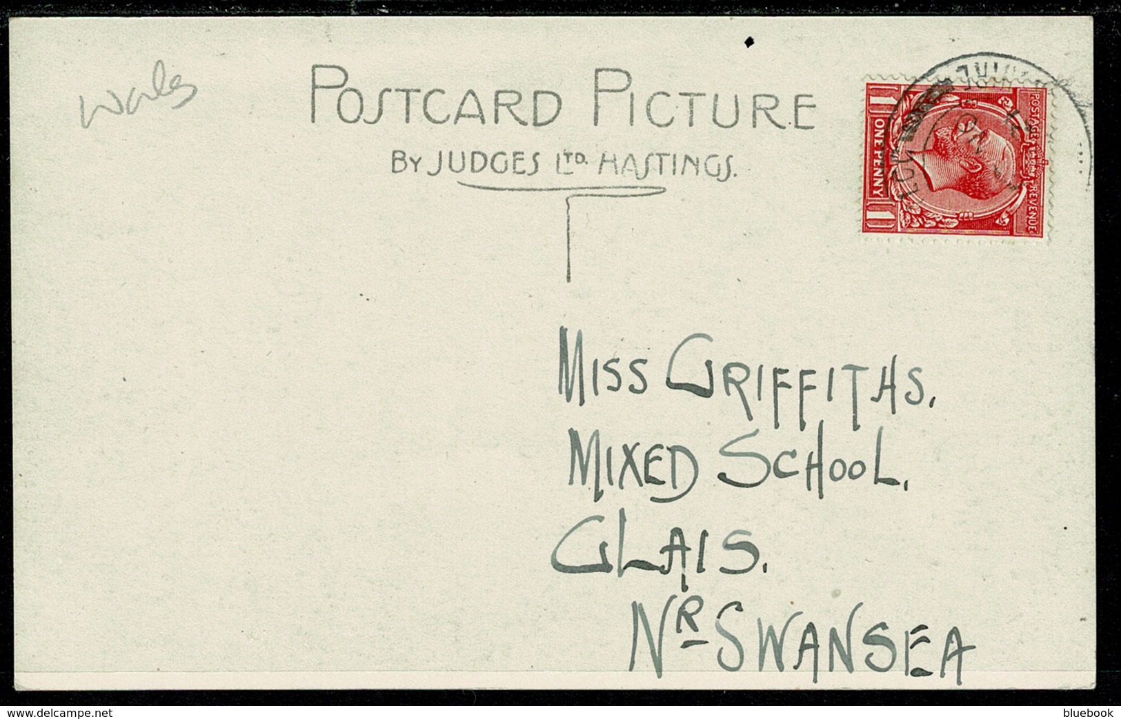 Ref 1269 - 1921 Judges Real Photo Postcard - Top Of Nant Francon - Caernarvonshire Wales - Caernarvonshire