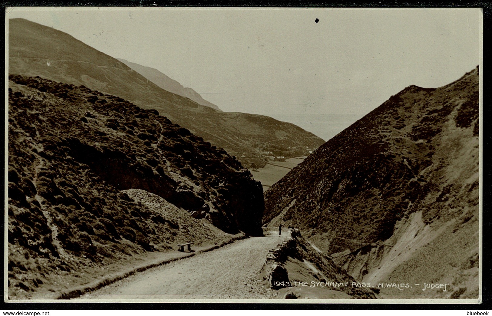 Ref 1269 - 1921 Judges Postcard - The Sychnant Pass - Caernarvonshire Wales - Caernarvonshire