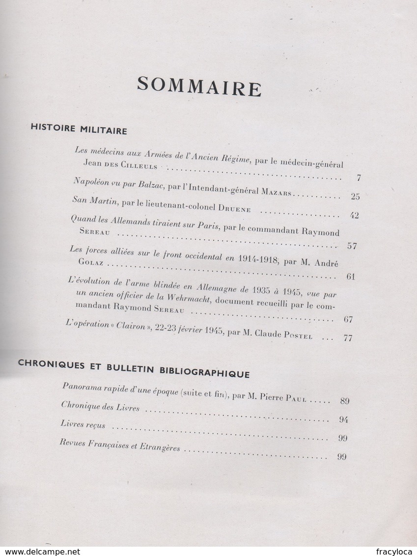 REVUE HISTORIQUE DE L ARMEE   ( GOURAUD  AUSTERLITZ LIBERATION PARIS LUNEVILLE ABD EL KRIM REDDITION Voir Sommaire) - 1900 - 1949