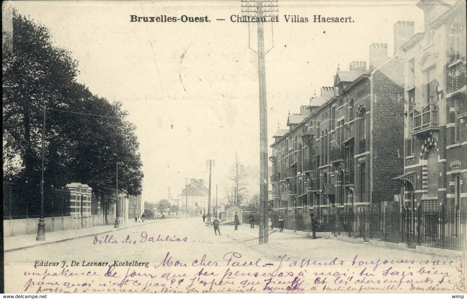 Molenbeek : Chaussée De Gand +- N°350 /  = En Face Château Haesaert - Molenbeek-St-Jean - St-Jans-Molenbeek