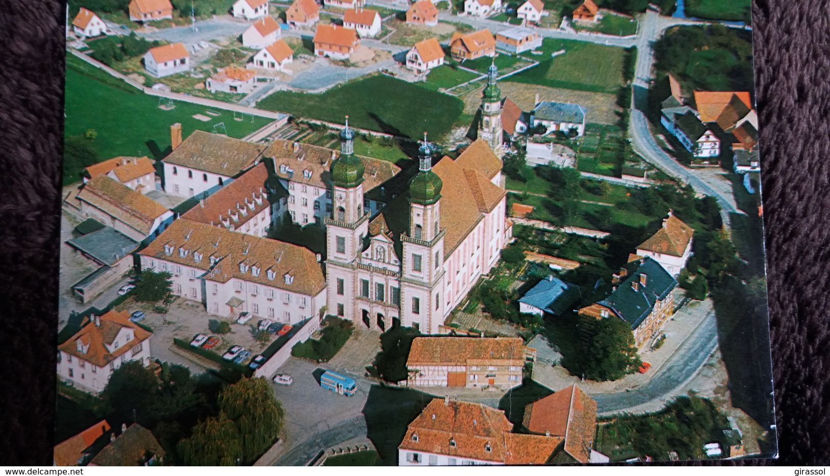 CPSM EBERSMUNSTER 67 BAS RHIN EGLISE ABBATIALE ET COUVENT ED HANSI - Ebersmunster