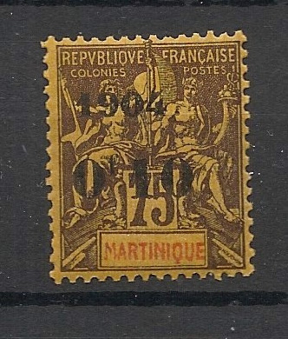 Martinique - 1904 - N°Yv. 57 - 0f10 Sur 75c - Type I - Neuf ** Luxe / MNH / Postfrisch - Unused Stamps