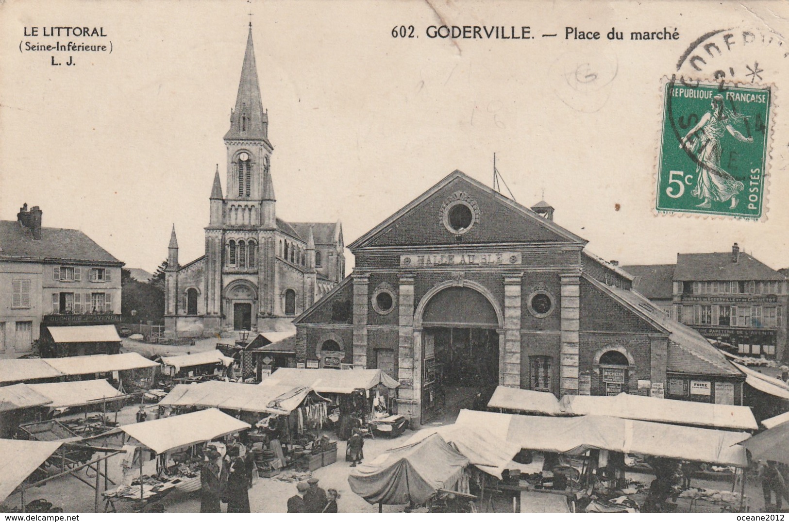 76 Goderville. Place Du Marché - Goderville