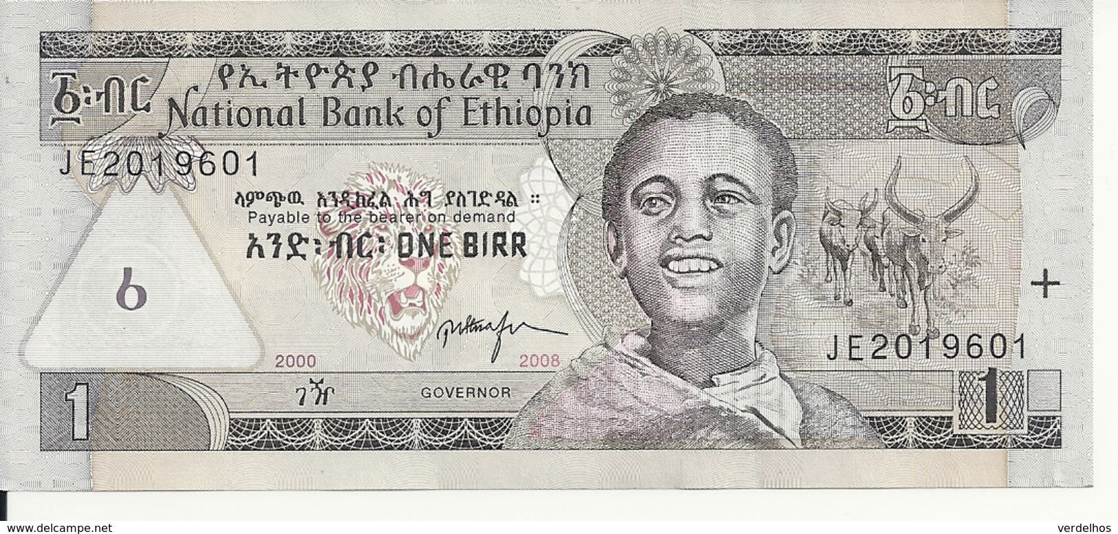 ETHIOPIE 1 BIRR 2008 UNC P 46 E - Ethiopië