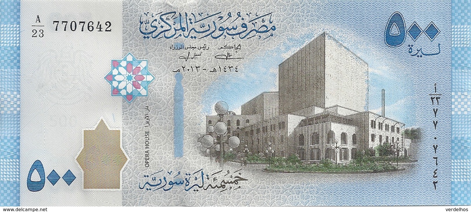 SYRIE 500 POUNDS 2013 UNC P 115 - Syrie