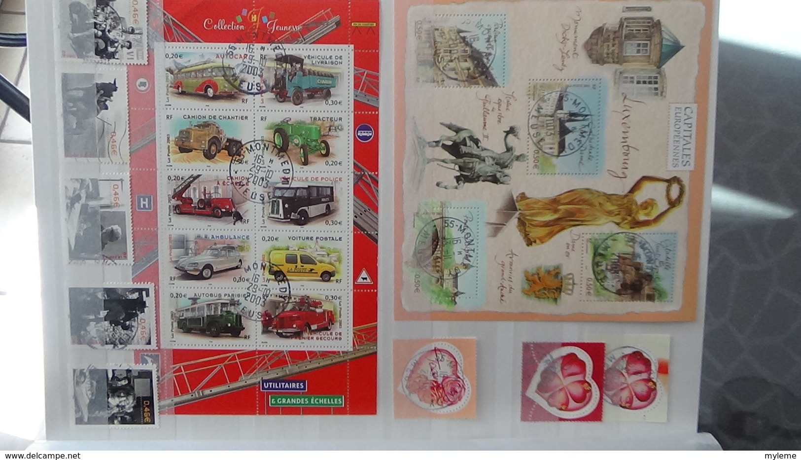 Album avec timbres et blocs oblitérés de France années 2000 à 2015 avec belles oblitérations  !!!