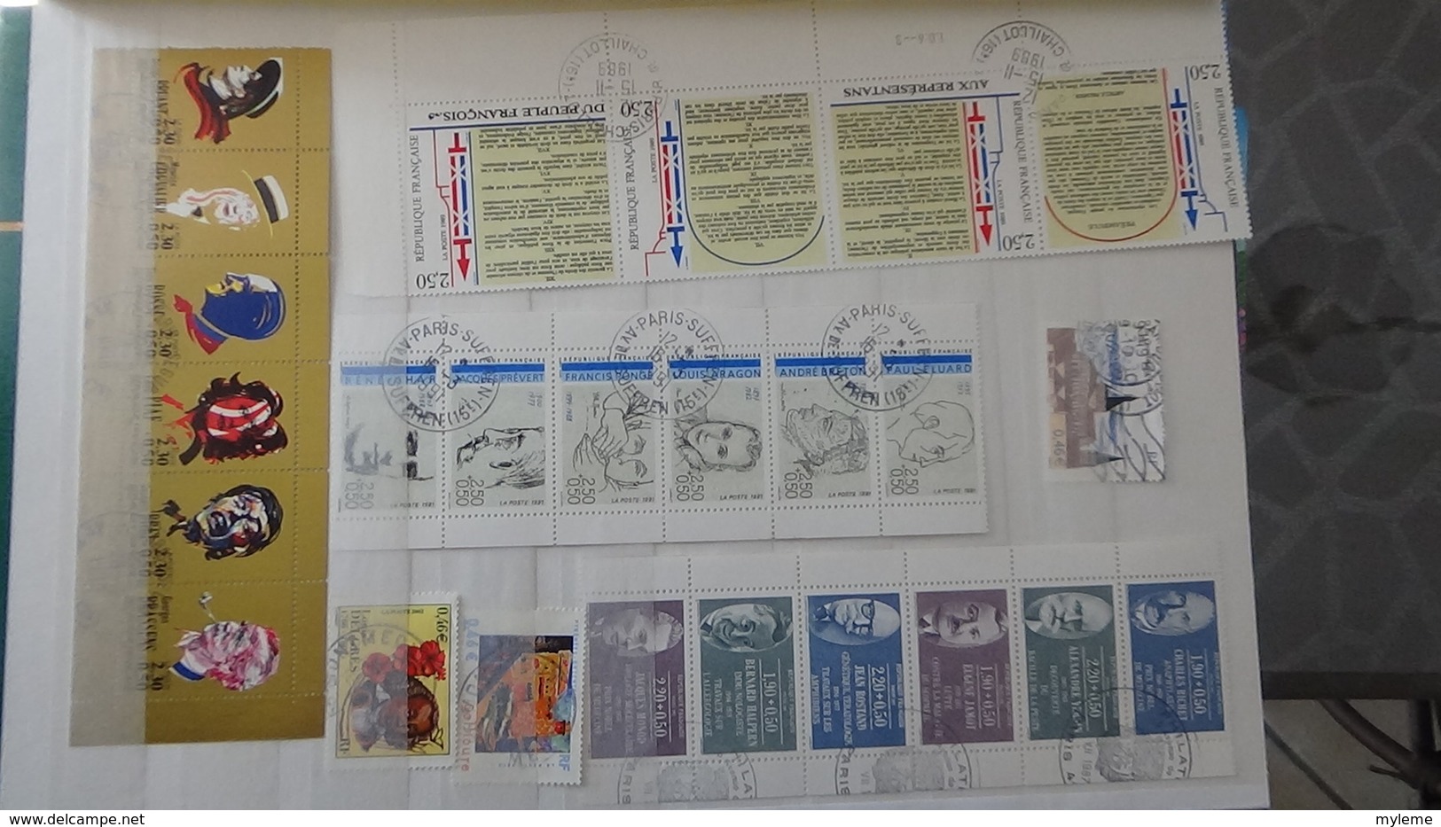 Album avec timbres et blocs oblitérés de France années 2000 à 2015 avec belles oblitérations  !!!