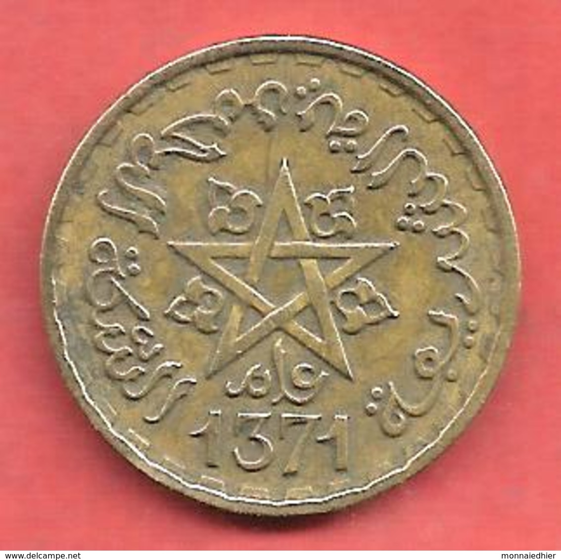 20 Francs , MAROC , Protectorat Français , Alu-Bronze , AH 1371 , N° Y # 50 - Maroc