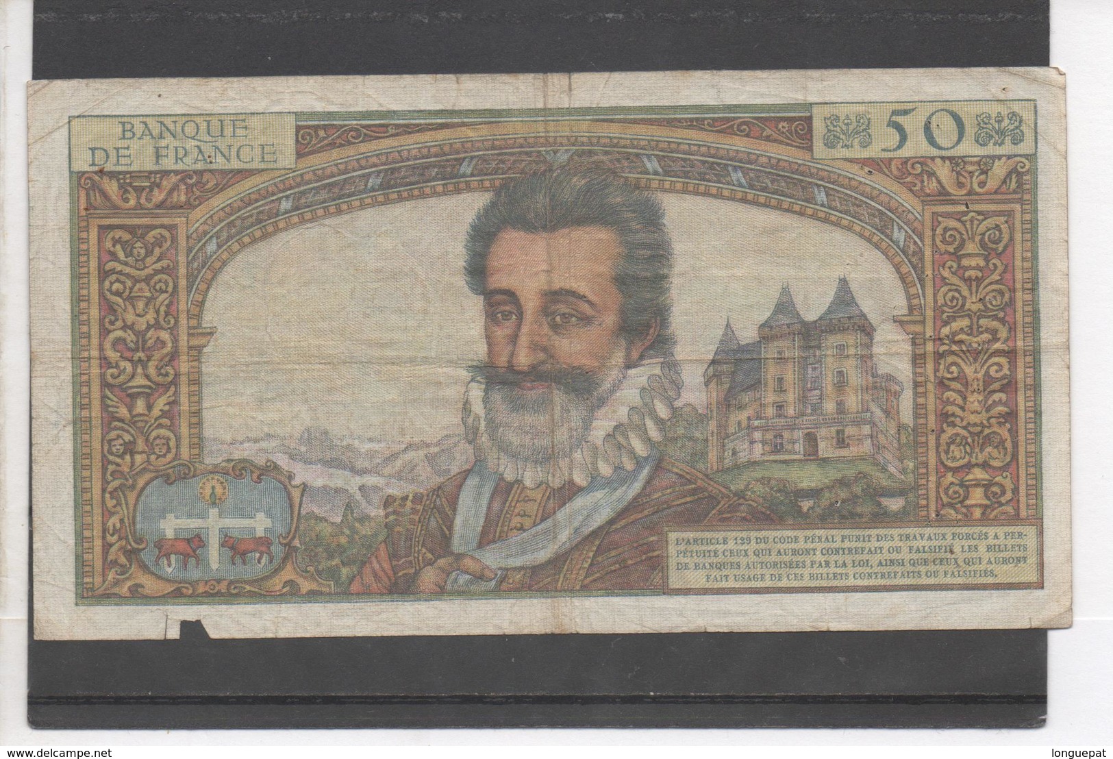 Billet De 50 NF, Henri IV - 50 NF 1959-1961 ''Henri IV''