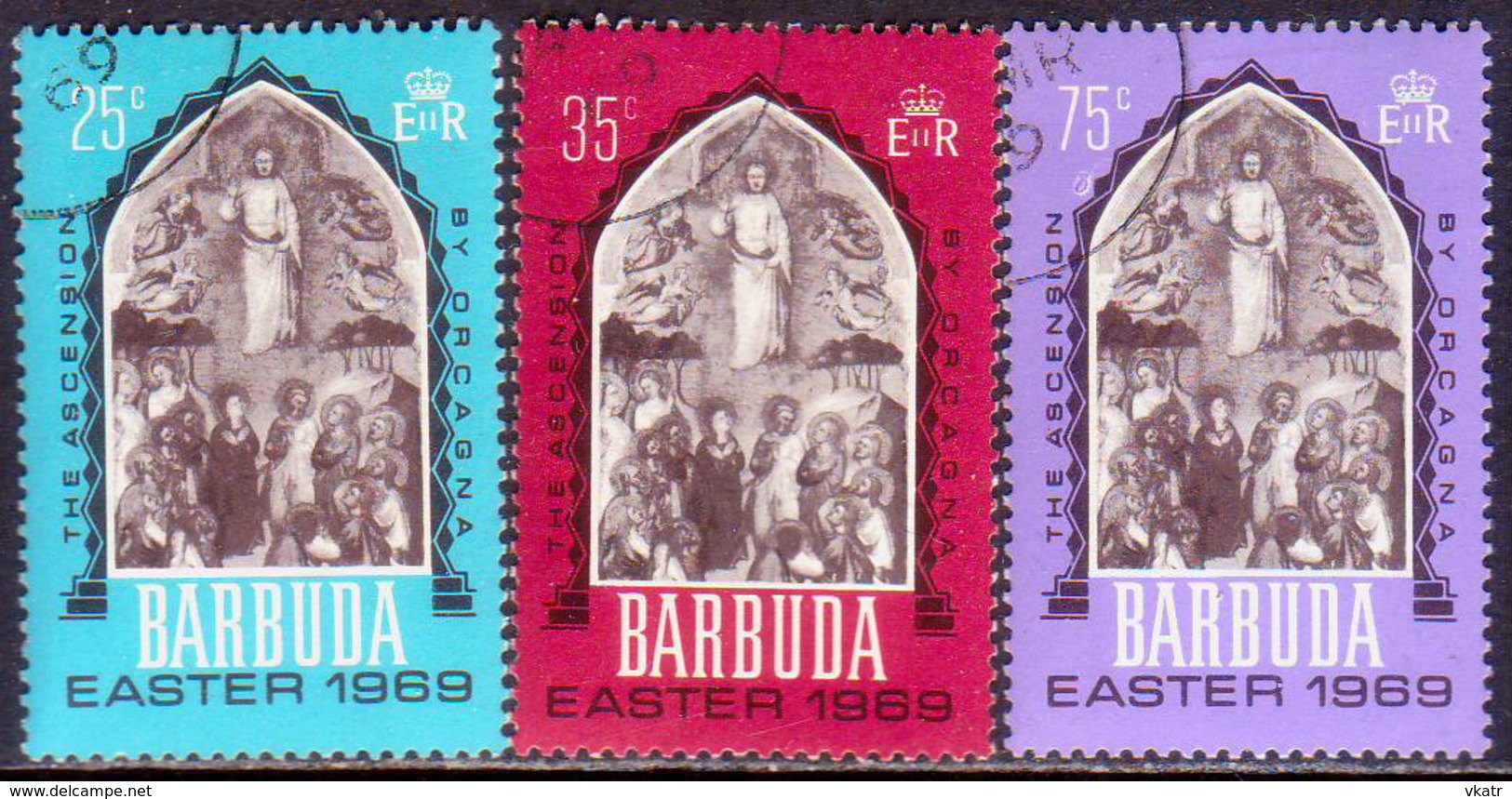 Barbuda 1969 SG #32-34 Compl.set Used Easter - Barbuda (...-1981)