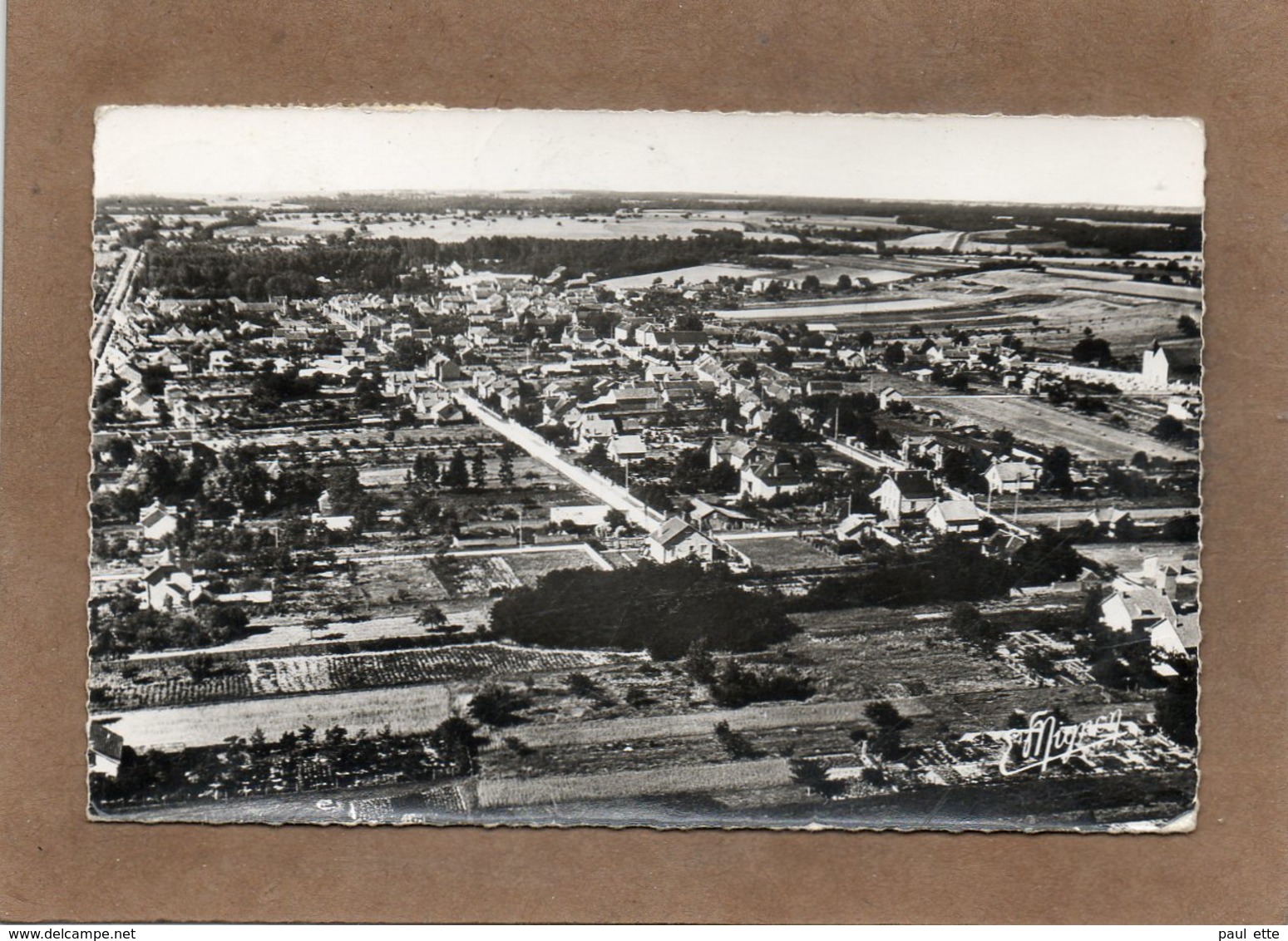 CPSM Dentelée - DORDIVES (45) - Vue Aérienne Du Bourg En 1958 - Dordives