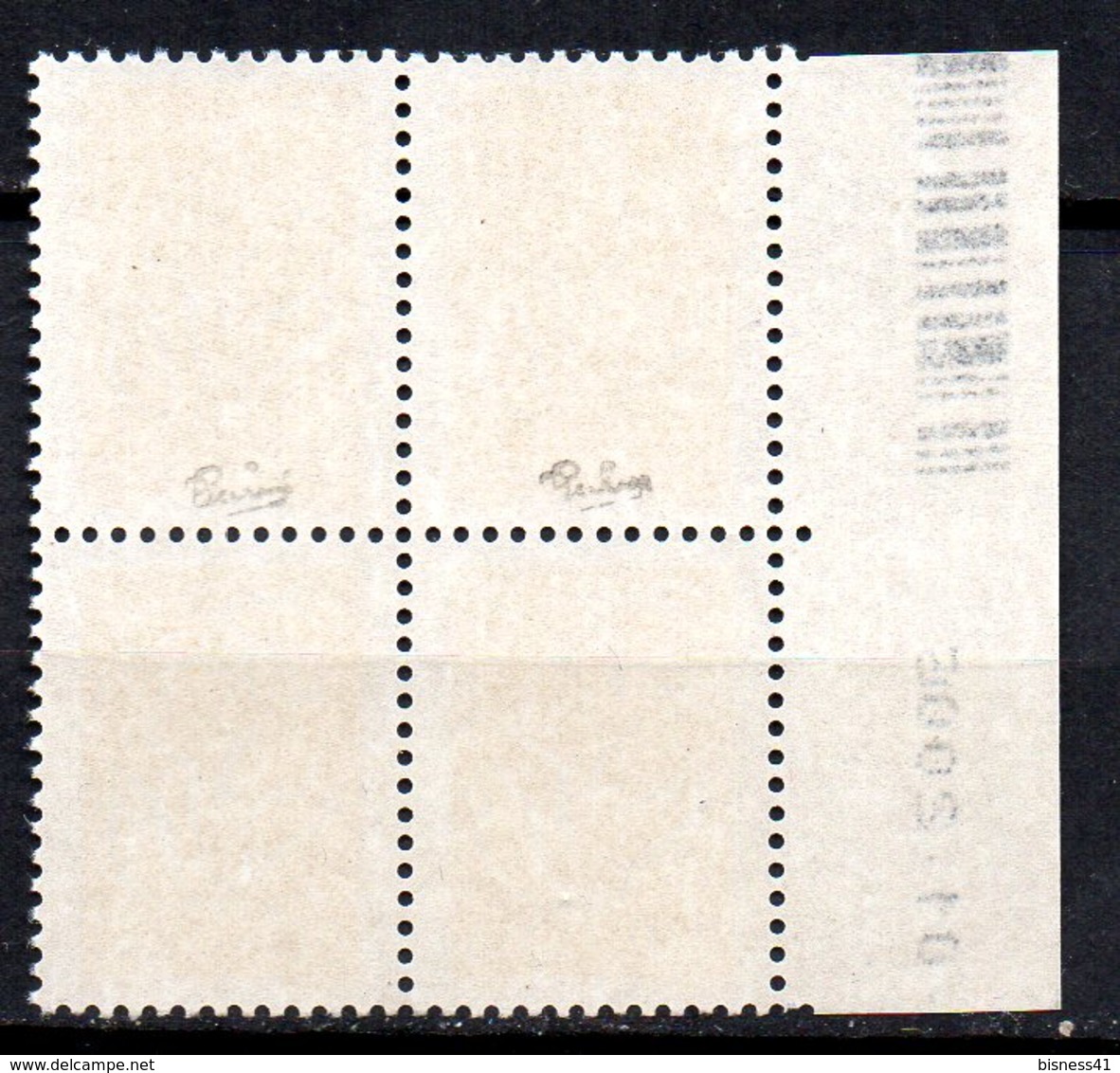 Col12 France Variété Marianne Lamouche  N° 3731 2 Sans Pho Dans Bloc De 4 Signé  Neuf XX MNH Luxe - Neufs