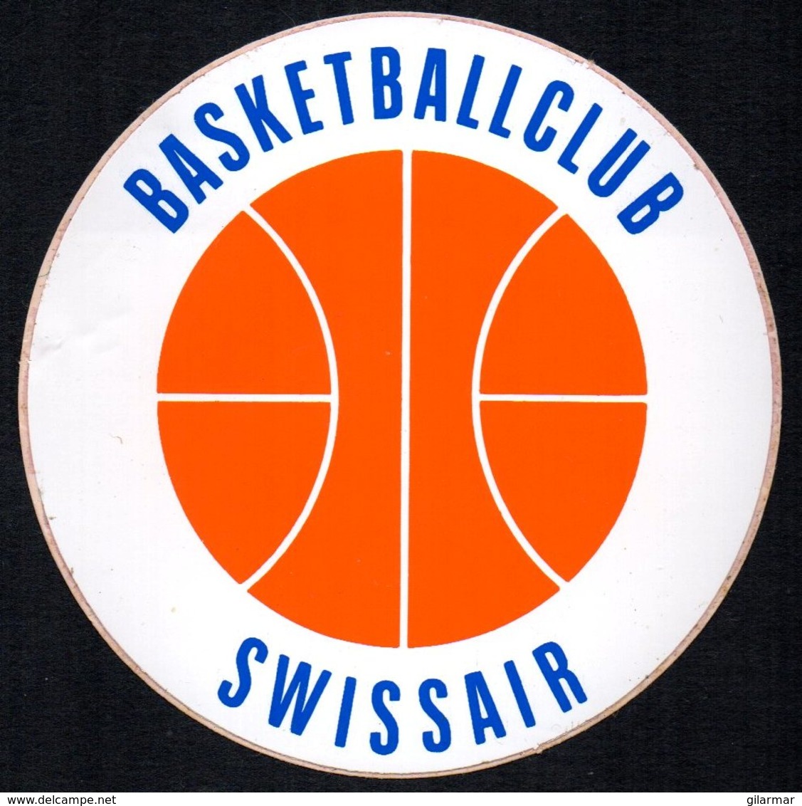 PALLACANESTRO - SVIZZERA  - ADESIVO / AUTOCOLLANT BASKETBALL CLUB SWISSAIR - Adesivi