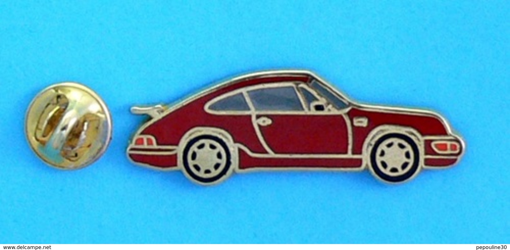 1 PIN'S //   ** PORSCHE 911 CARRERA ** . (Made In France) Attaches Double - Porsche