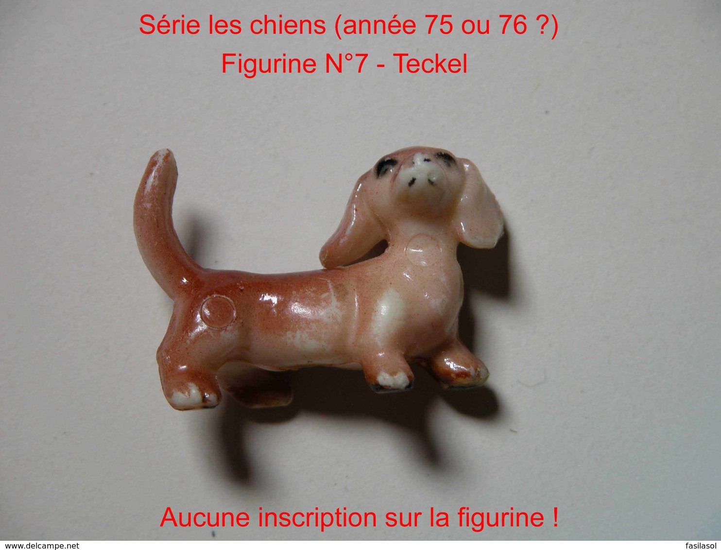 Kinder 1985 RARE : Les Chiens : N°7  Le Teckel - Autres & Non Classés