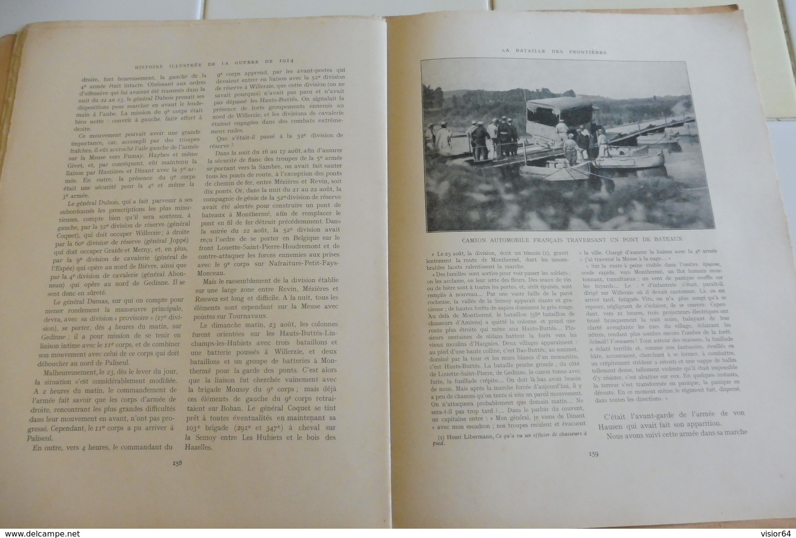 59-Histoire Illustrée guerre 1914- Houplons ,Collège St Joseph Virton Ethe Longwuy-Bas Vauban Cons La Grandville Chiers