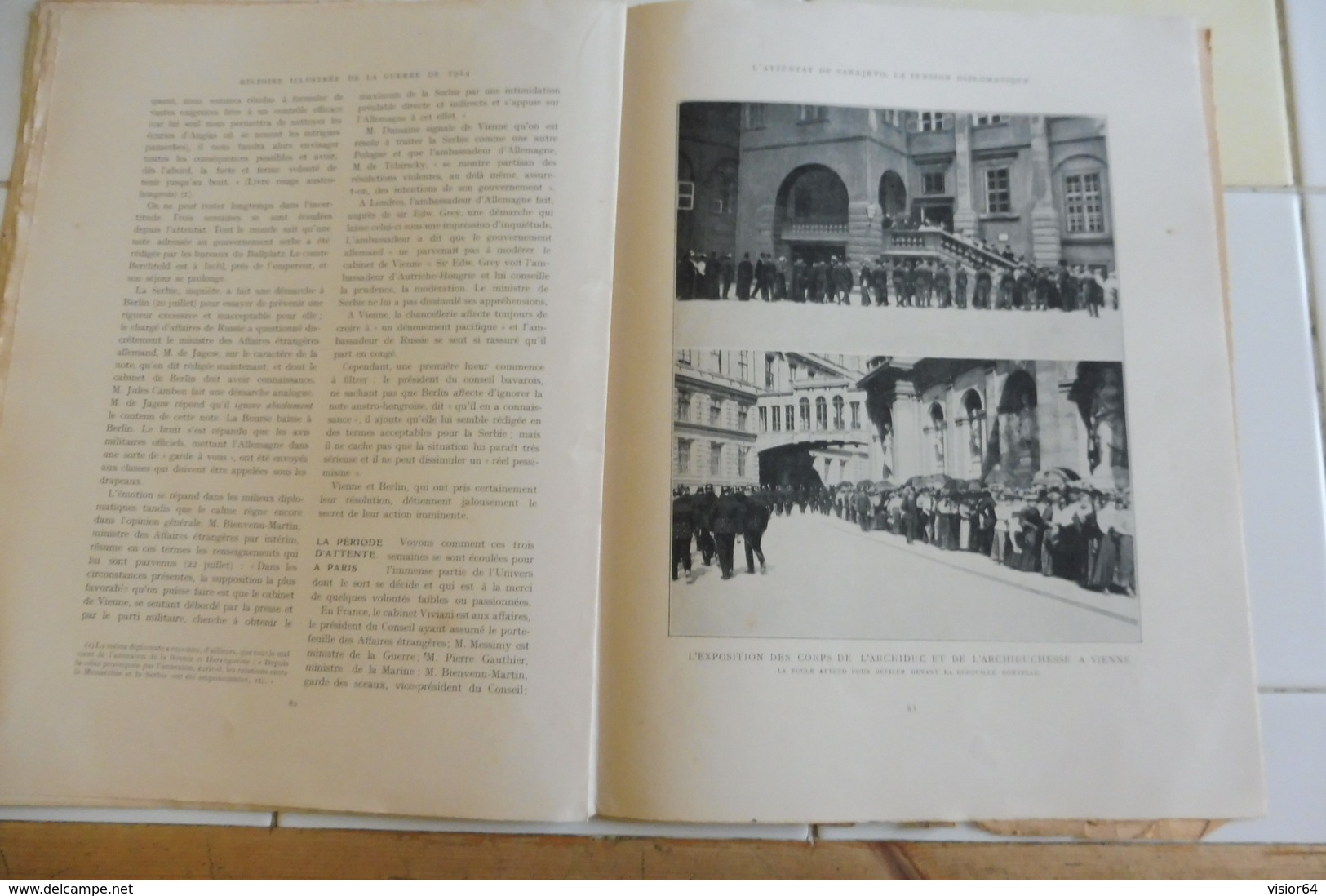 18-Histoire illustrée Guerre 1914-Projets de François Ferdinand-Essad Pacha-Durazzo-Trieste-Attentat Sarajevo