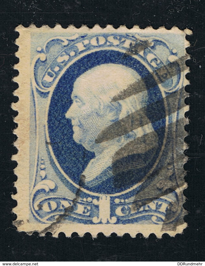 1873 22. Aug. Benjamin Franklin Sn US 156 Yt US 50  Stamped O - Used Stamps