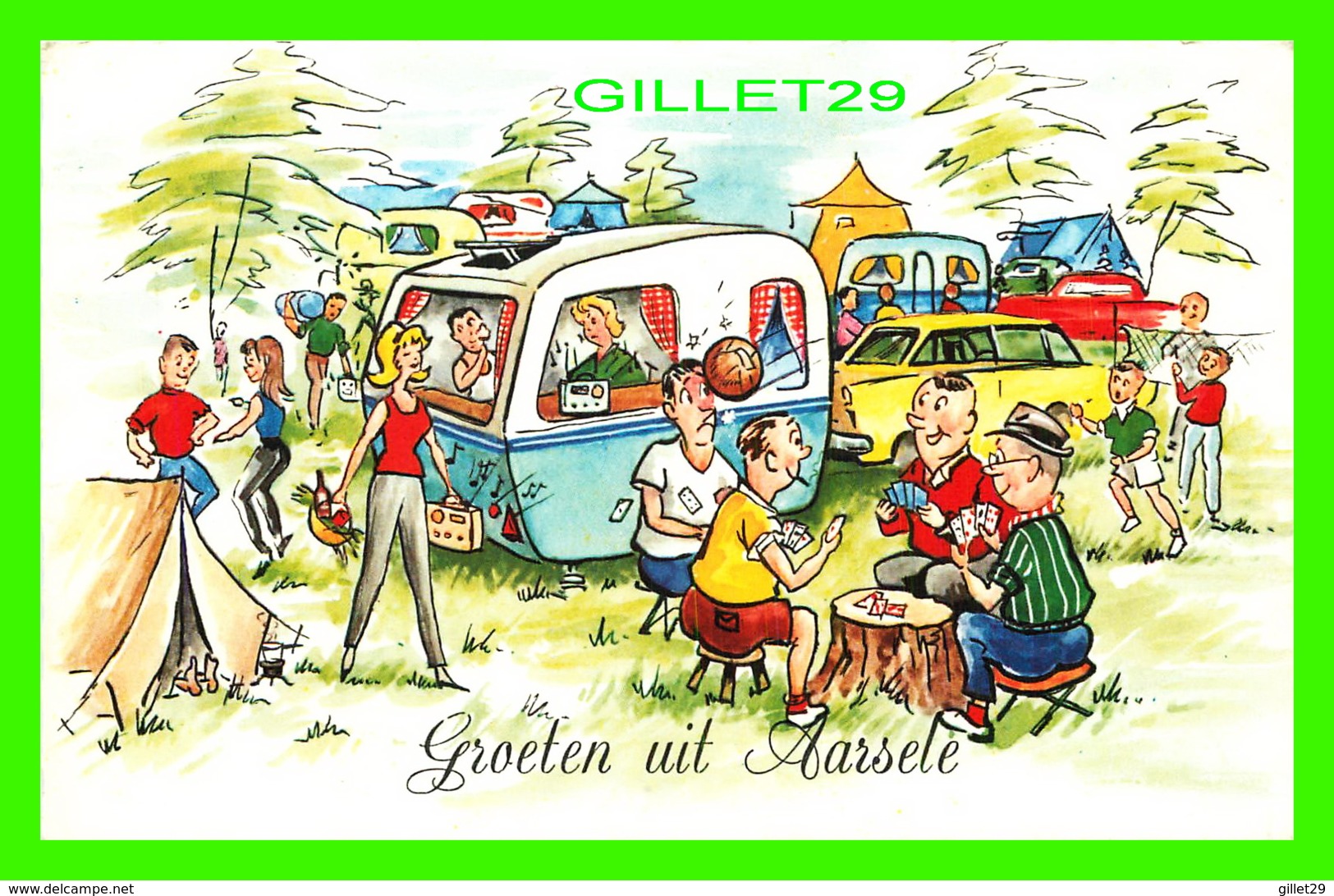 AARSELE, BELGIQUE - GROETEN UIT AARSELE - JOY OF CAMPING - TRAVEL IN 1987 - - Tielt