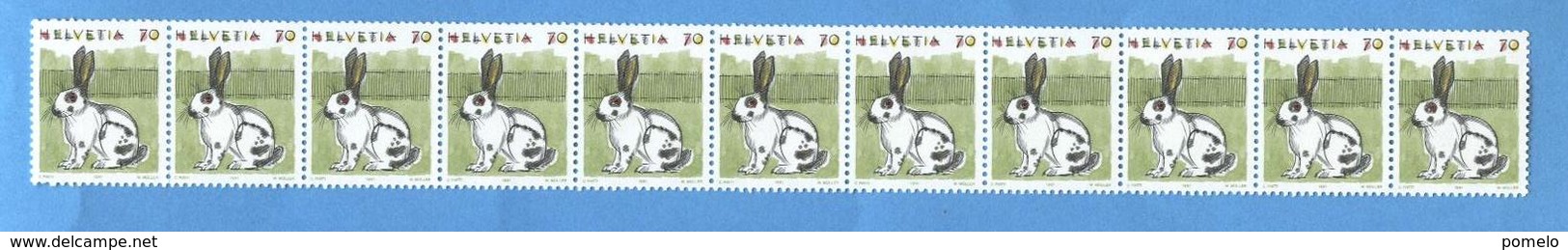 SVIZZERA -  Animali Domestici Da 0,70 - Coil Stamps