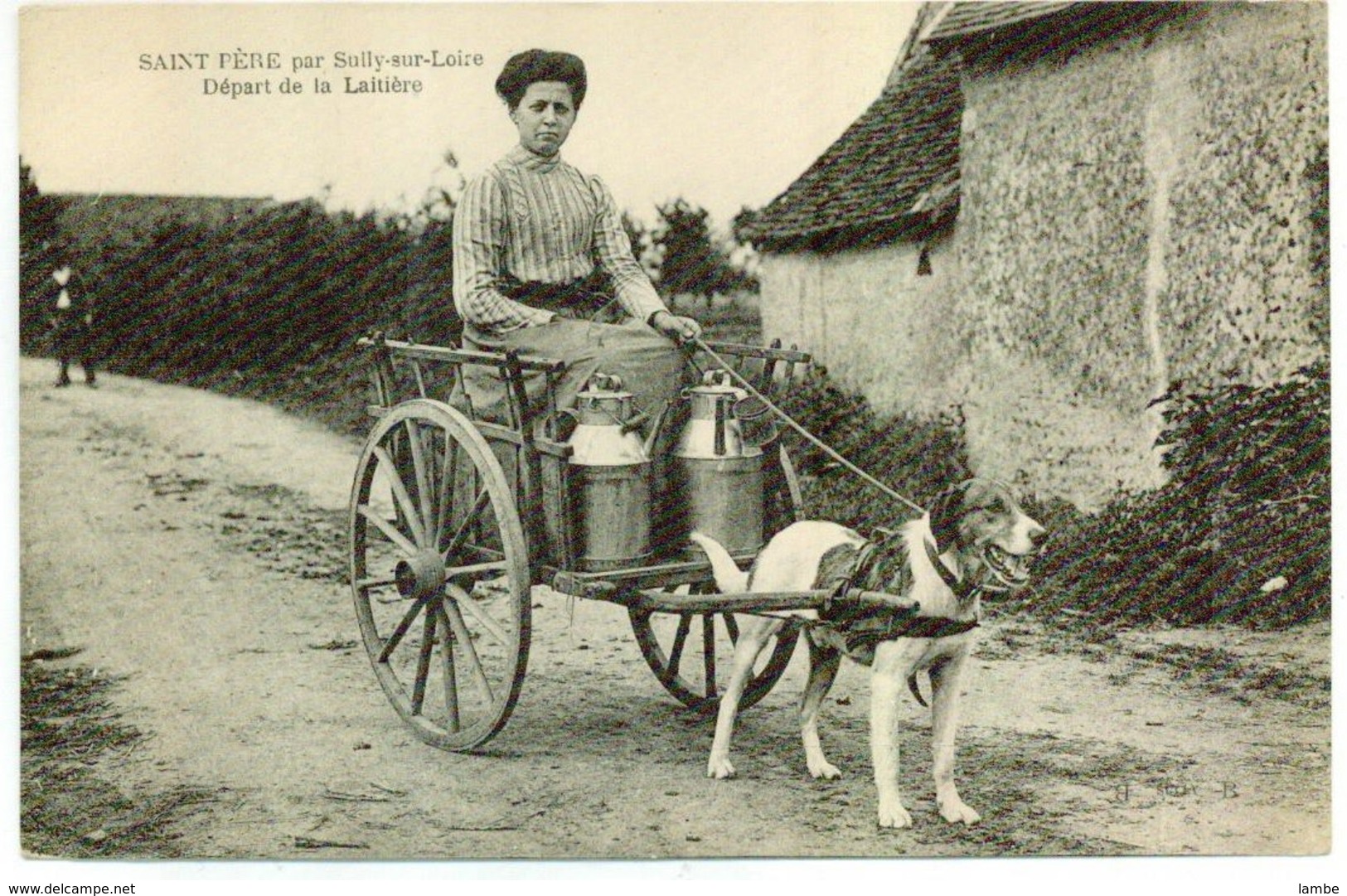 SAINT-PÈRE Par SULLY SUR LOIRE - Départ De La Laitière - Voiture à Chien - Sully Sur Loire