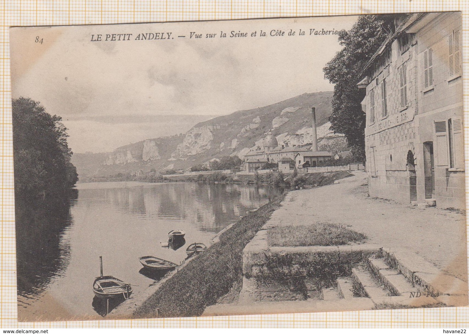 9AL275 LE PETIT ANDELY VUE SUR LA SEINE ET LA COTE DE LA VACHERIE   2 SCANS - Les Andelys