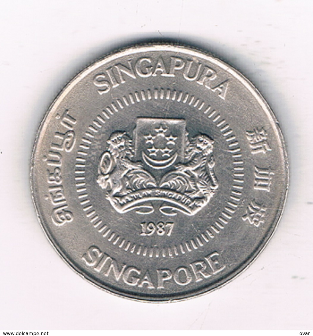 50 CENTS 1987 SINGAPORE /1107/ - Singapour