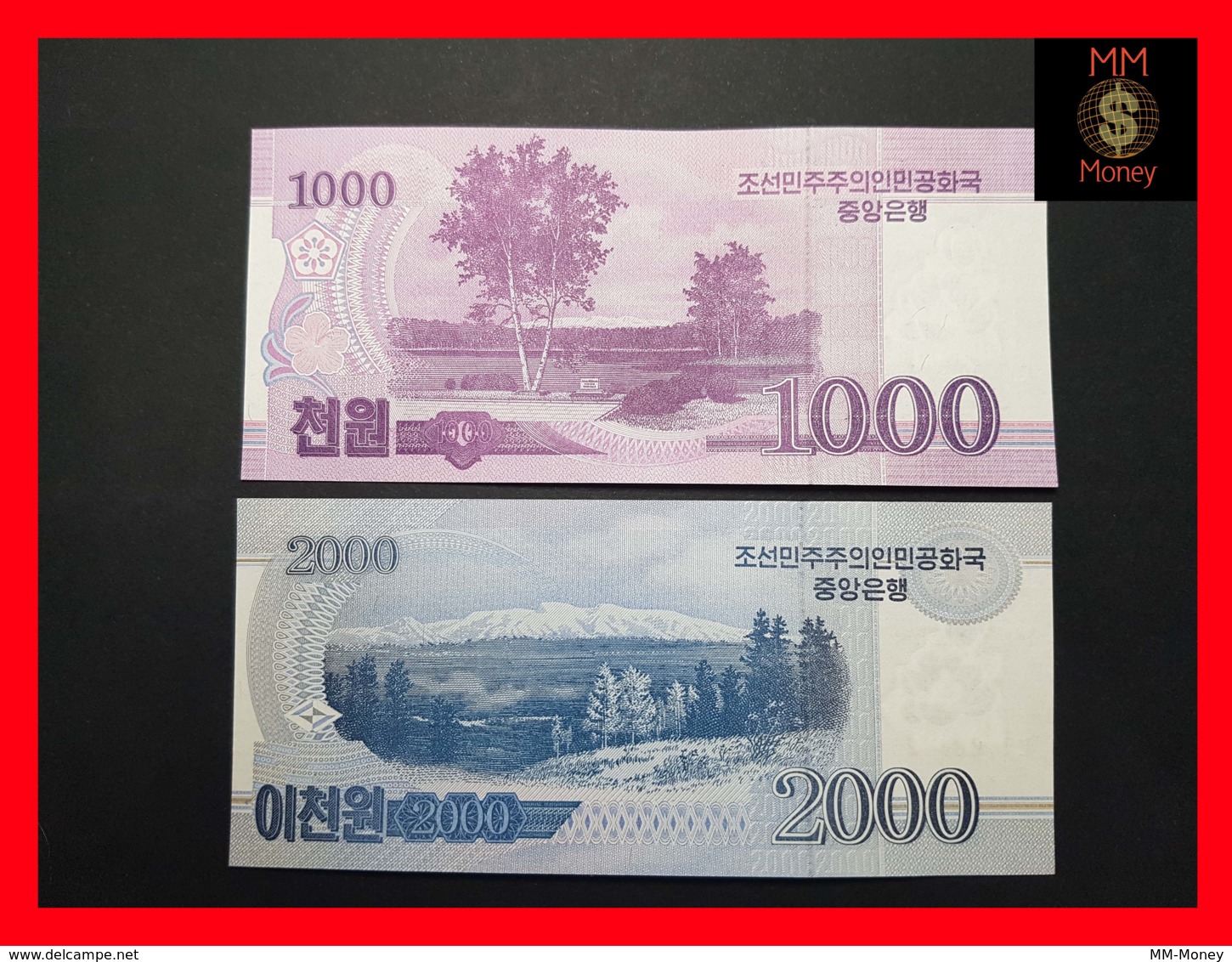 KOREA NORTH 1.000 1000 2.000 2000 Won 2018  P. NEW *COMMEMORATIVE* UNC - Korea, North