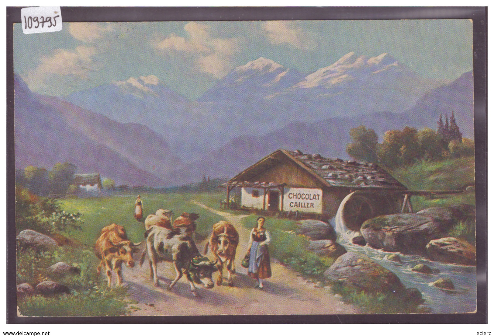 PAYSAGE DANS LES ALPES - PUBLICITE CHOCOLATS CAILLER - TB - Autres & Non Classés