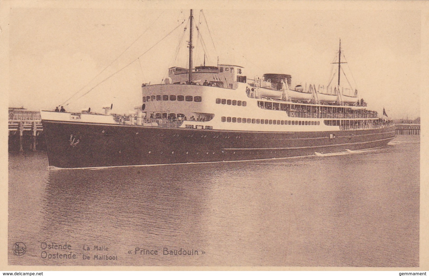 OSTENDE MAIL  BOAT - PRINCE  BAUDOUIN - Ferries