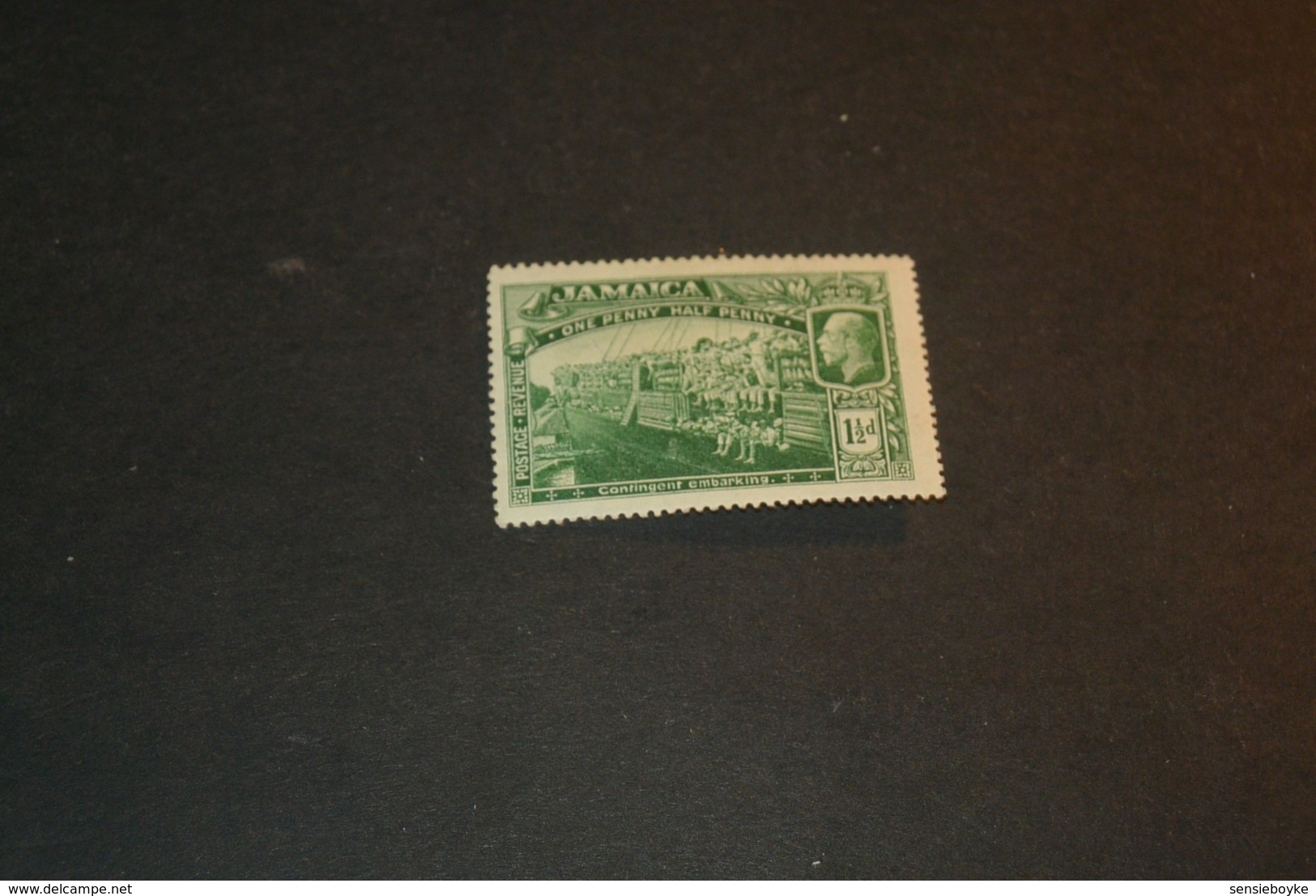 K18841 - Stamp Mint Hinged Jamaica 1919 - SC. 77 - 1 1/2 Green - WWI - Jamaïque (...-1961)