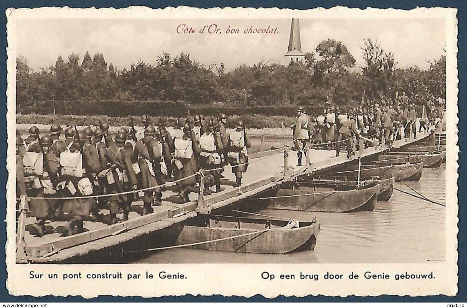 Armée Belge - Série Ceux Qui Veillent - Sur Un Pont Construit Par Le Génie - Côte D'Or - Weltkrieg 1939-45