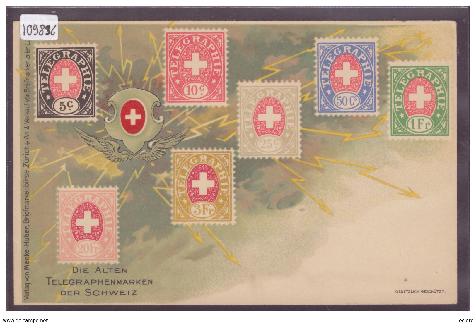 DIE ALTEN TELEGRAPHENMARKEN DER SCHWEIZ - LES ANCIENS TIMBRES TELEGRAPHES DE SUISSE - TB - Autres & Non Classés