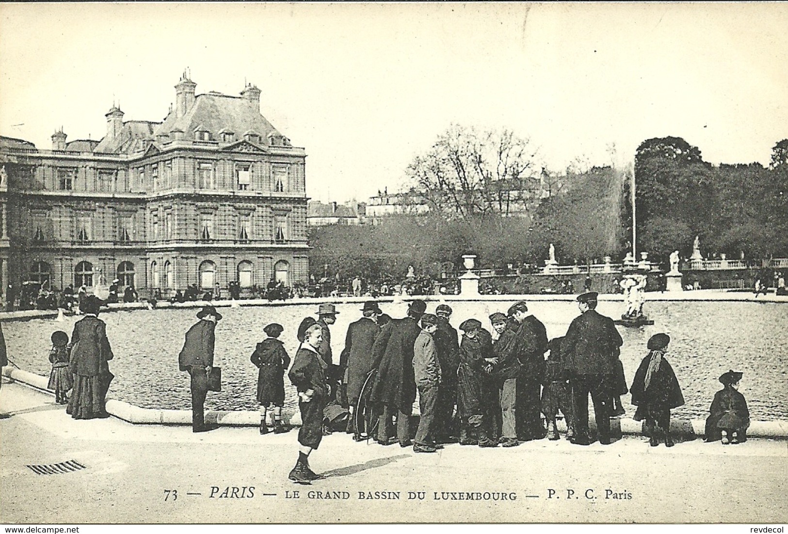 PARIS 6  -- Le Grand Bassin Du Jardin Du Luxembourg                   -- PPC 73 - Arrondissement: 06