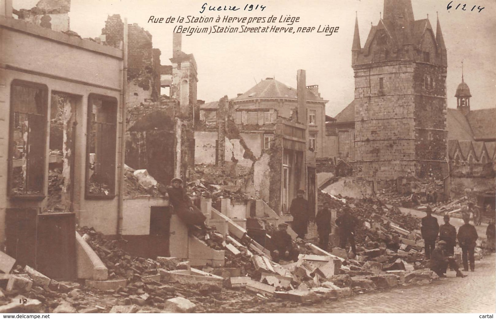 HERVE - Guerre 1914 (06/12/14) - Rue De La Station - Herve