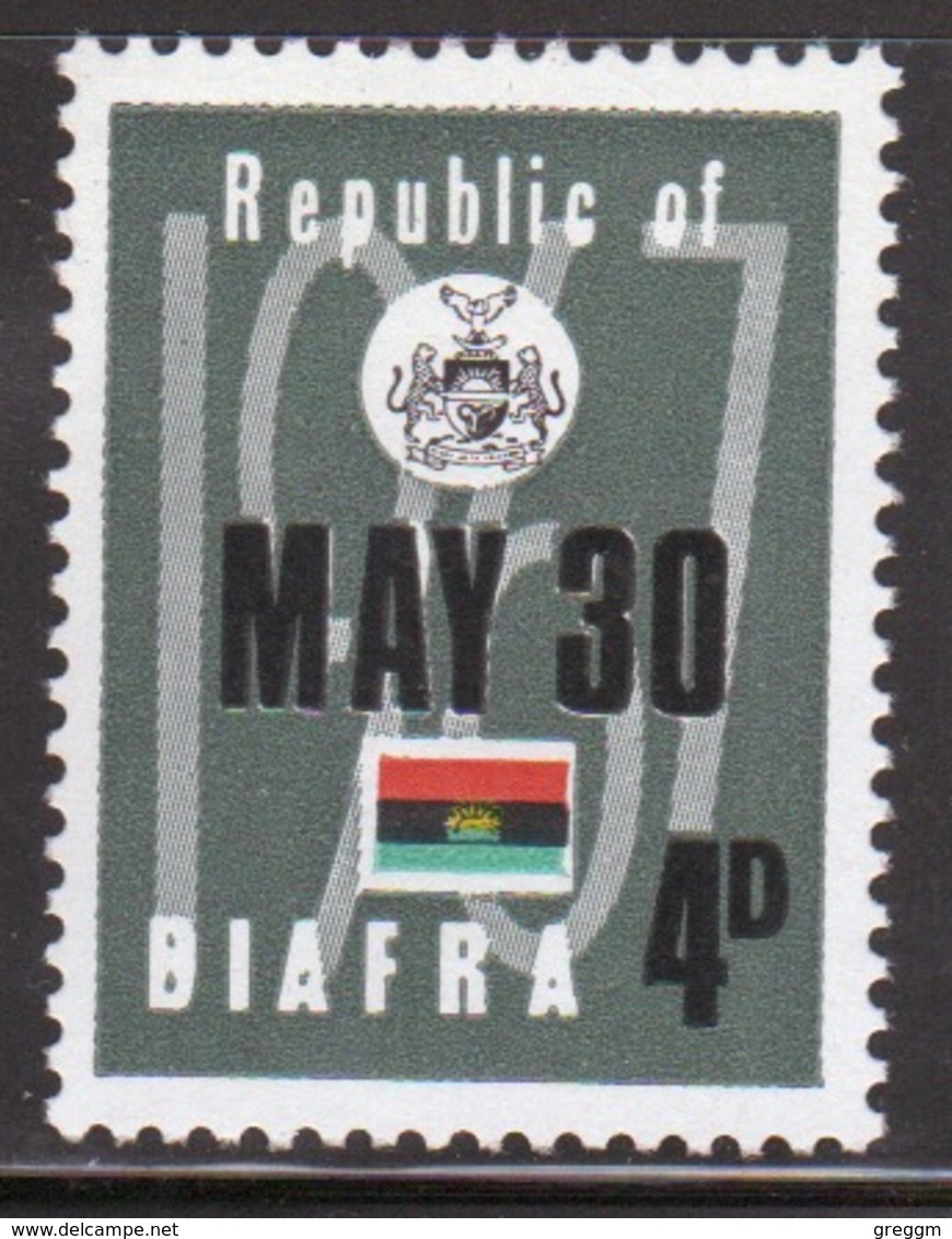 Biafra 1968 Single 4d Stamp From The Set To Celebrate Independence. - Nigeria (1961-...)