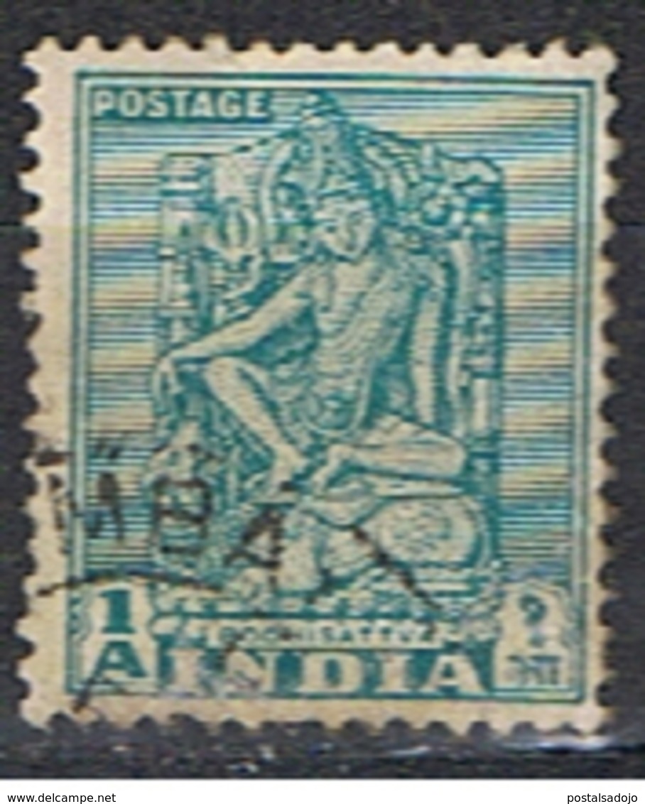 INDIA 5 // YVERT 34 // RODHISATIRA // 1951 - Gebruikt