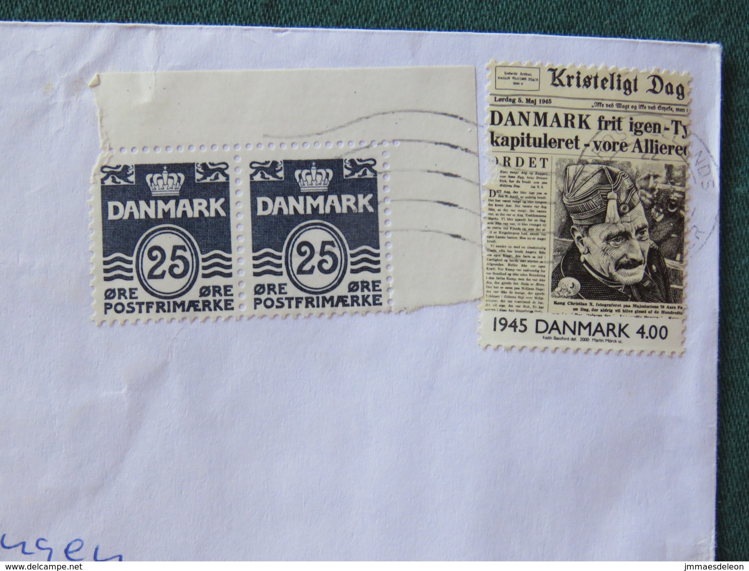 Denmark 2001 Cover Birkered To Holland - Newspapers WW II - Briefe U. Dokumente