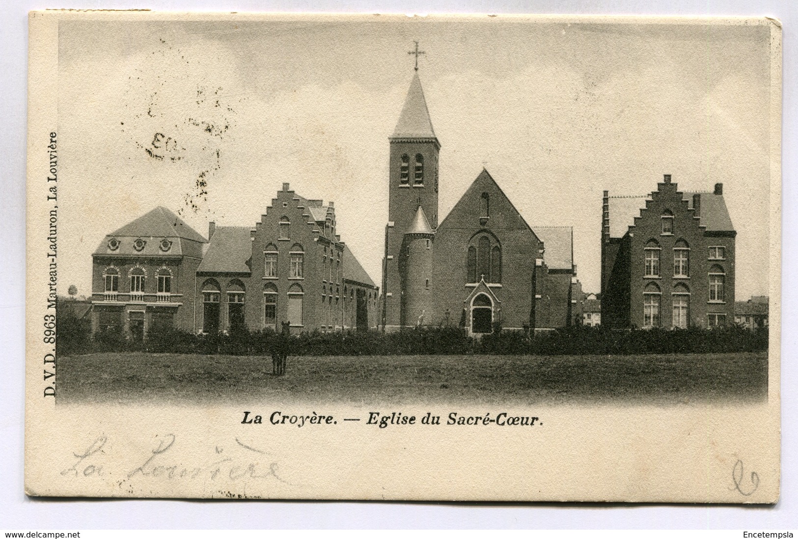 CPA - Carte Postale - Belgique - La Croyère - Eglise Du Sacré Coeur - 1903 (DD7202) - La Louvière