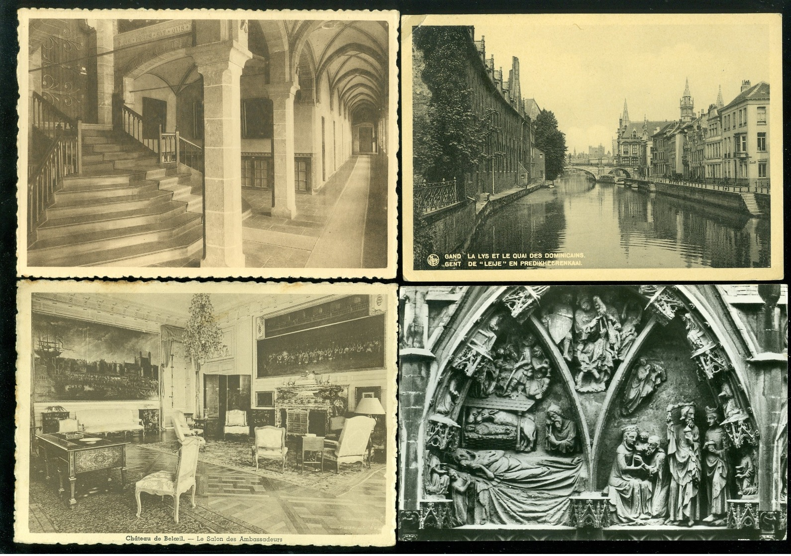 Lot de 60 cartes postales de Belgique  grand format      Lot van 60 postkaarten van België groot formaat