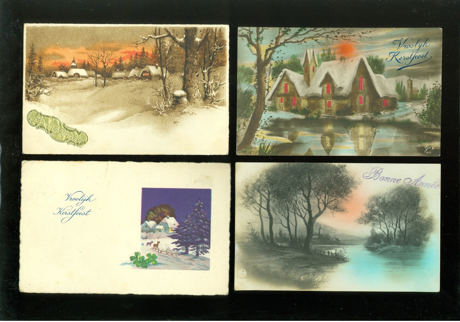 Beau lot de 60 cartes postales de fantaisie paysages paysage Mooi lot van 60 postkaarten fantasie landschappen landschap