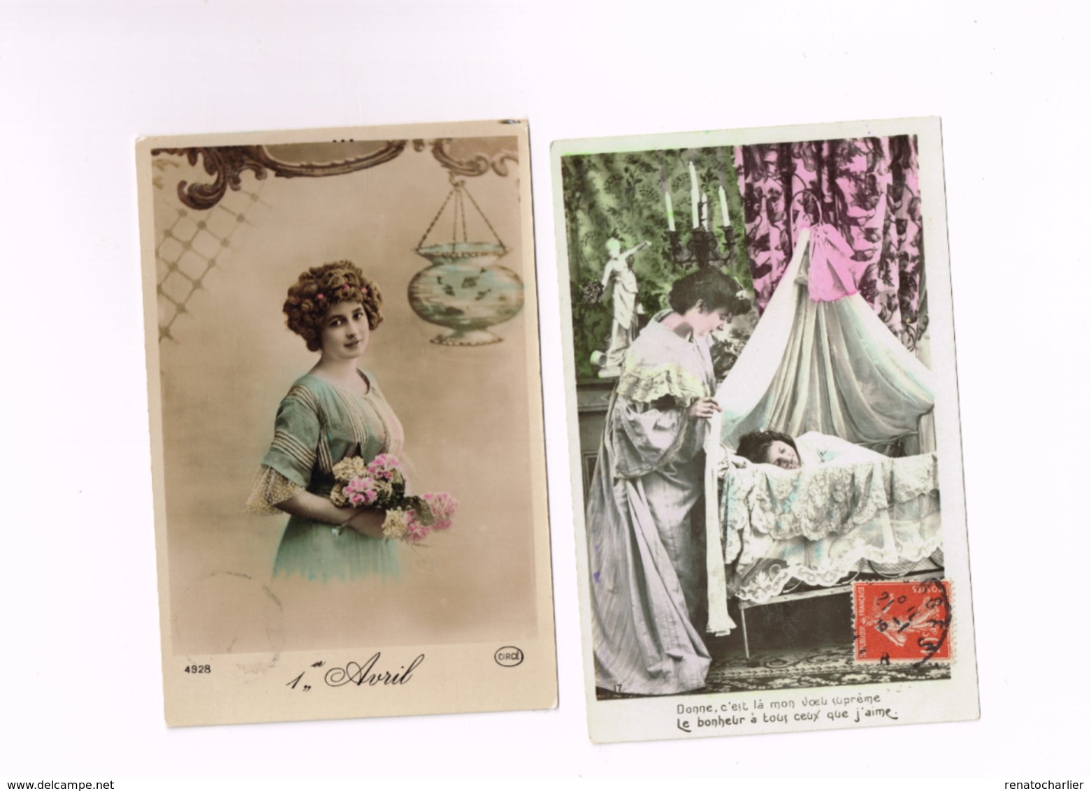 Lot De 8 Cartes.Femmes. - Donne