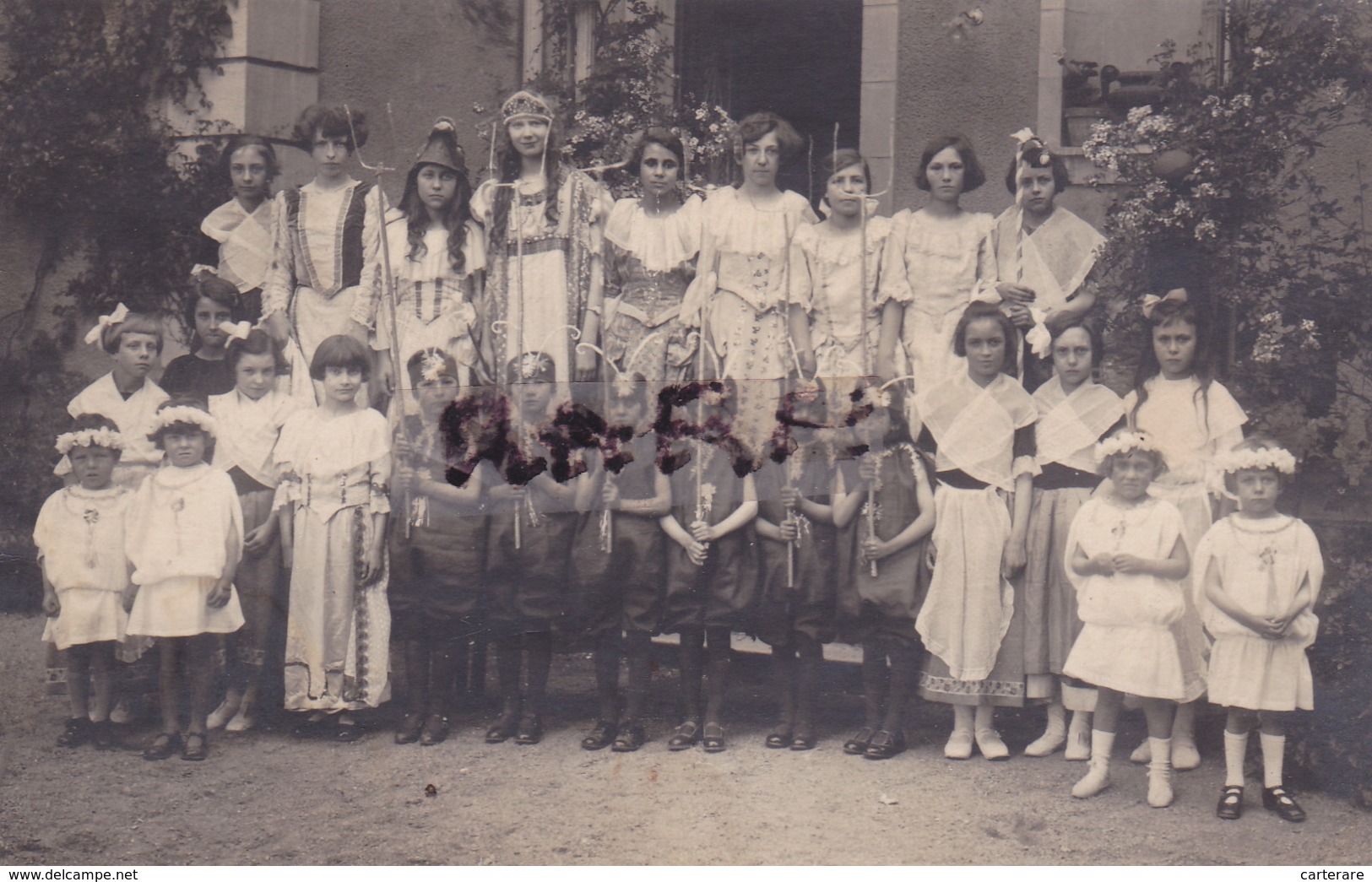 CARTE PHOTO,27,EURE,GISORS,FETE,ENFANT,PIECE DE THEATRE,RARE - Gisors