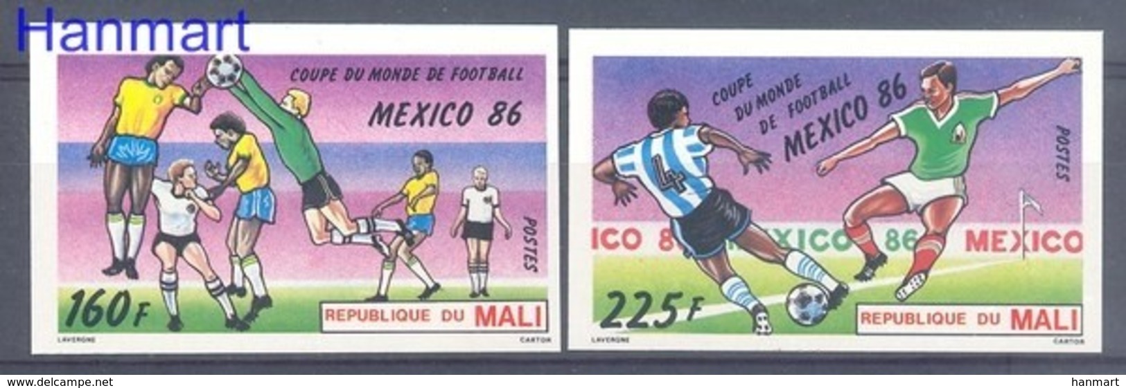 Mali 1986 MNH ( ZS5 MLI1068-1069B ) - 1986 – Messico