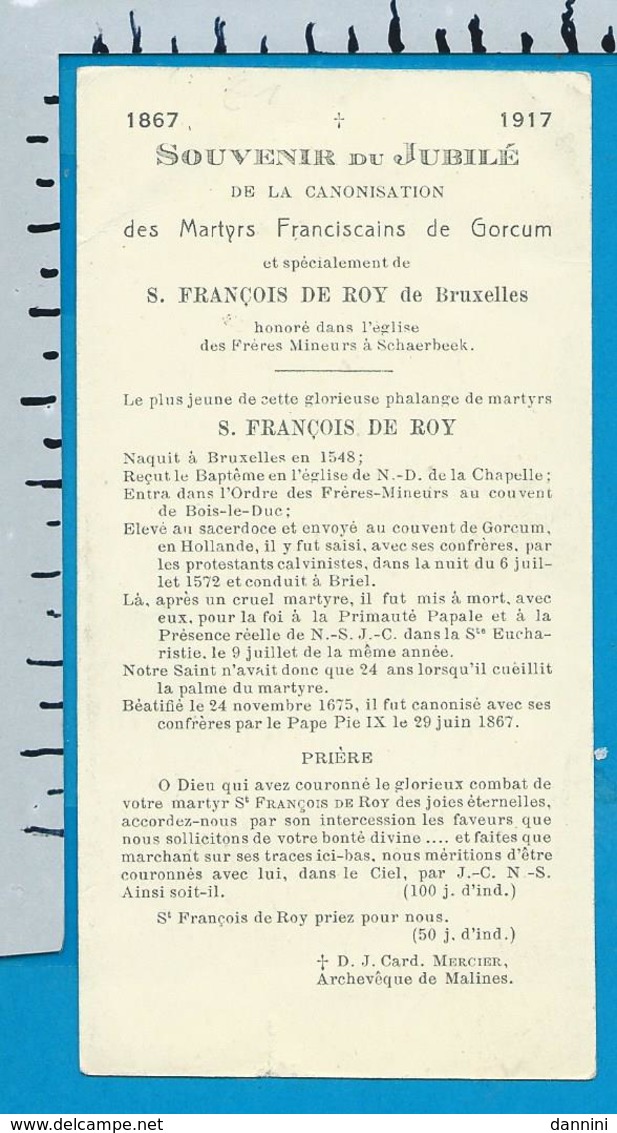 Holycard    St. François De Roy - Images Religieuses