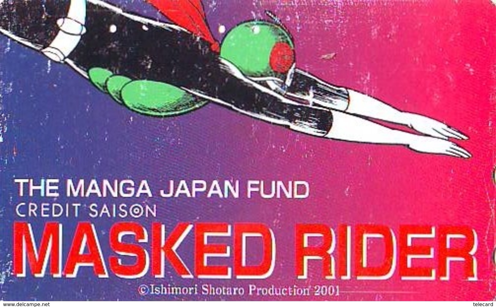 Télécarte Japon * MANGA * Comics * MASKED RIDER  (16.781)  Japan PHONECARD * TELEFONKARTE * CINEMA * FILM - BD