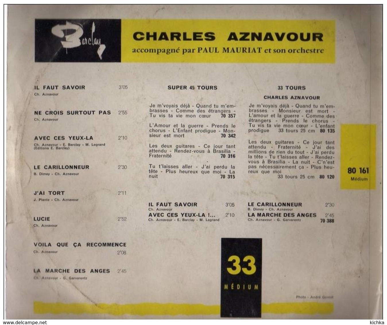 Charles Aznavour -Il Faut Savoir - Sonstige - Franz. Chansons