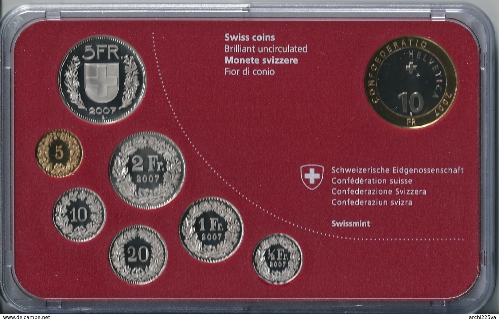 SVIZZERA 2007 - Parc Naziunal - DIVISIONALE FDC - N.° 9 Pezzi - Con 5 + 10 CHF (Fr. Sv.) - Confezione Originale (3 Foto) - Altri & Non Classificati