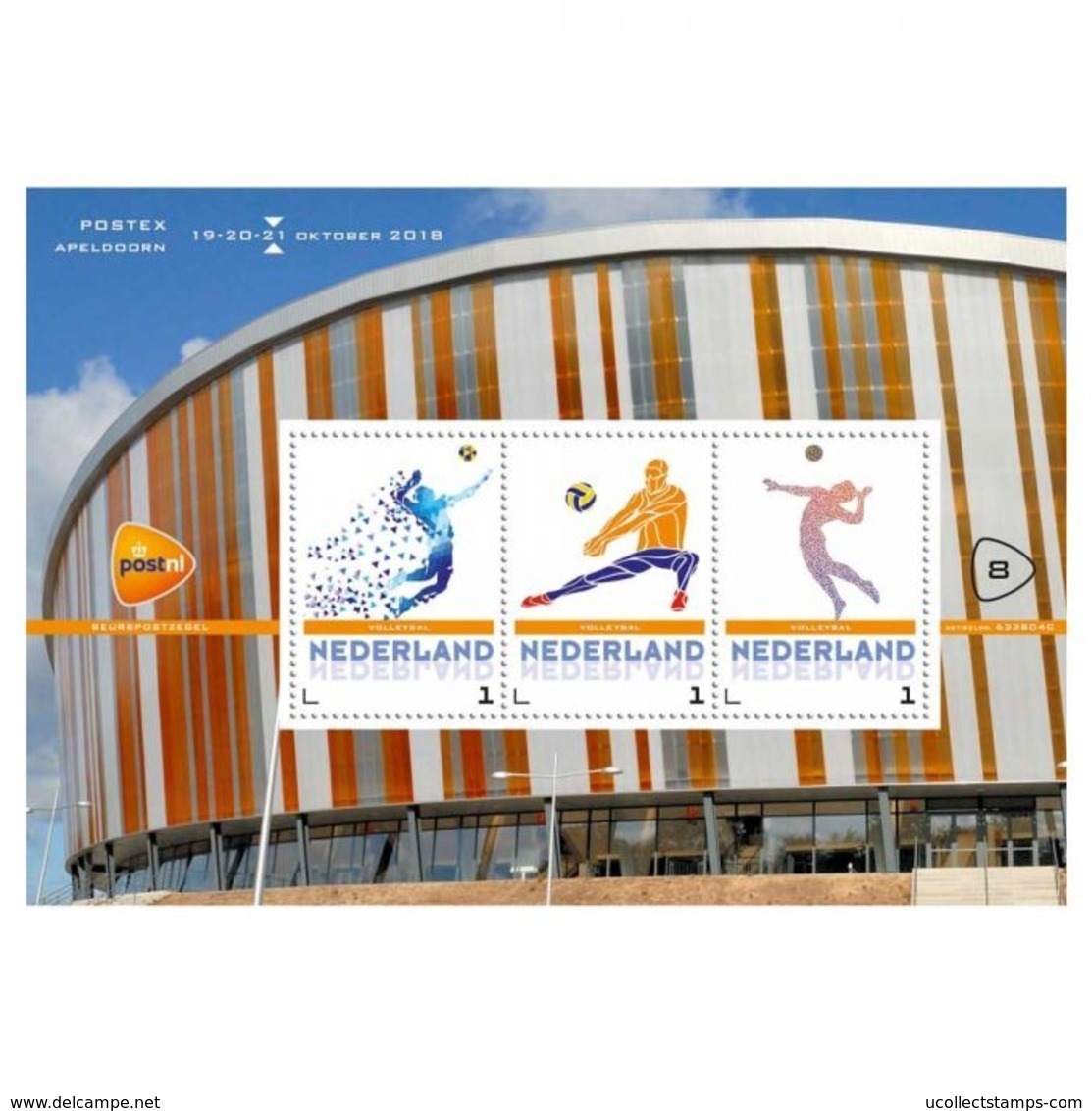 Nederland 2018  Volleyball       Sport  2 Blok        Postfris/mnh/sans Charniere - Nuovi