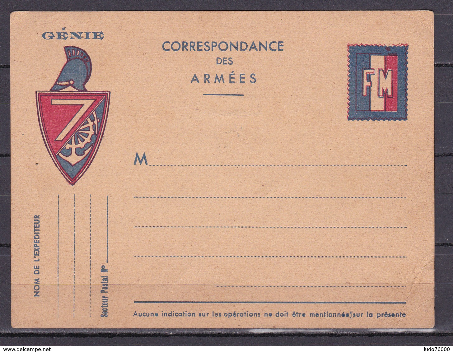 D321/  CARTE DE FRANCHISE  / FM - Collections